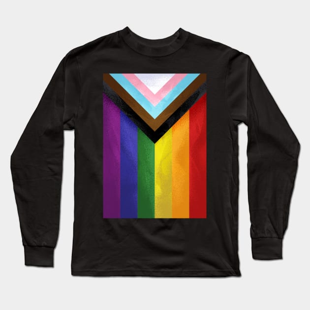 Modern Pride Flag Long Sleeve T-Shirt by nabakumov